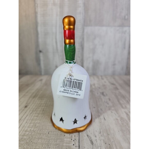 Lot of 6 Vintage Christmas Ceramic Bells Holiday Décor Reindeer Tree Angel Stock - Picture 12 of 14